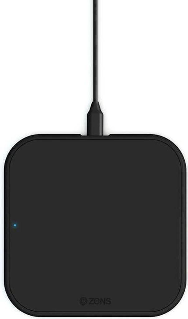 ZENS Essential Einzelladegerät QI 10W Schwarz 5mm Slim (Apple + Samsung QC)
