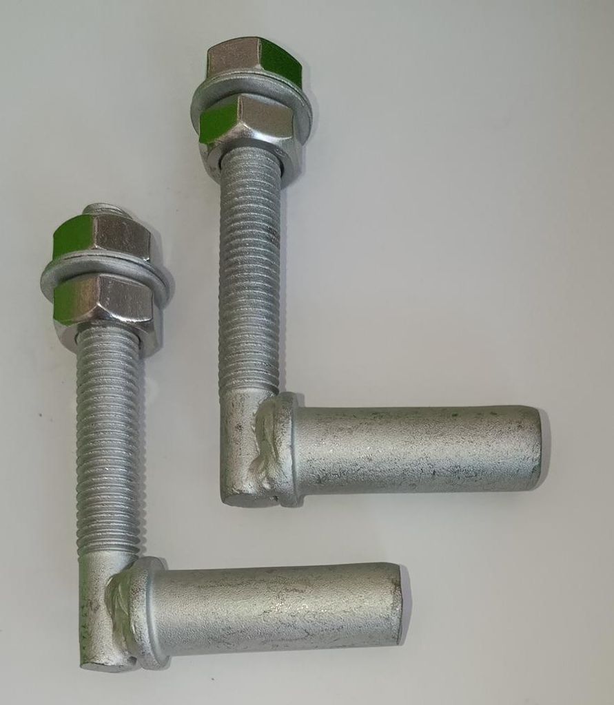 Gewindekloben Set - Verzinkt - Länge 90mm - Dorndurchmesser Produktbild 