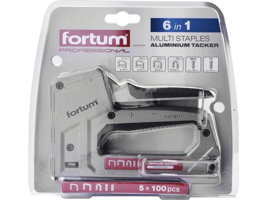 Agrafeuse Manuelle Multi-usage Fortum avec Assortiment d'Agrafes