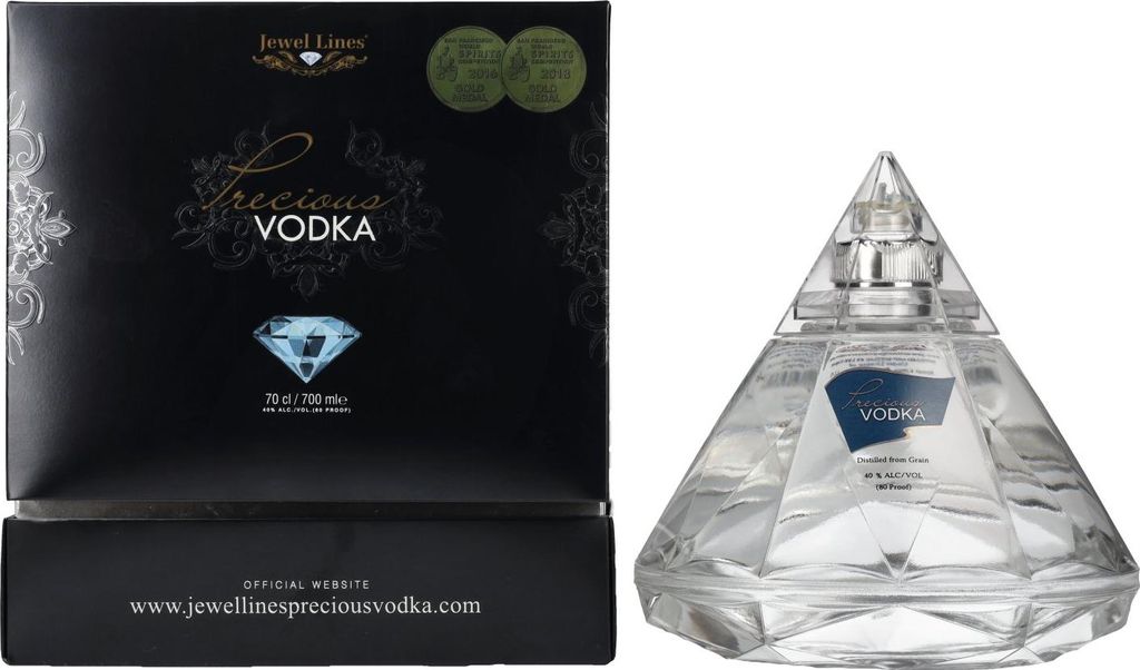 Jewels Lines Precious Vodka 40% Vol. 0,7l en boîte cadeau Image du produit 
