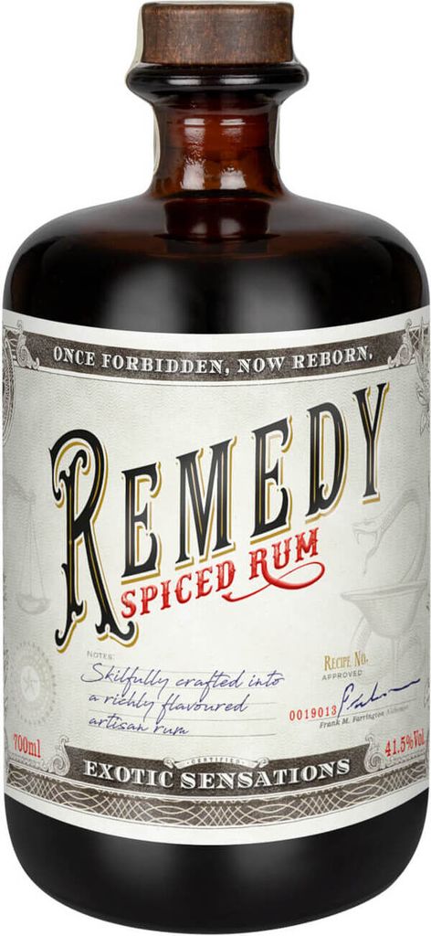 Remedy Spiced Rum ein feiner Blend aus karibischen Rums Produktbild 