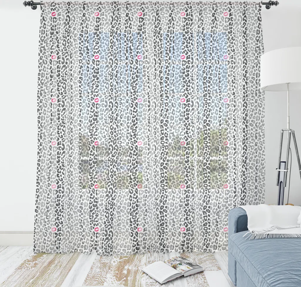 Décoration Murale Salon et Chambre Tapis Satin Safari Léopard 274 cm