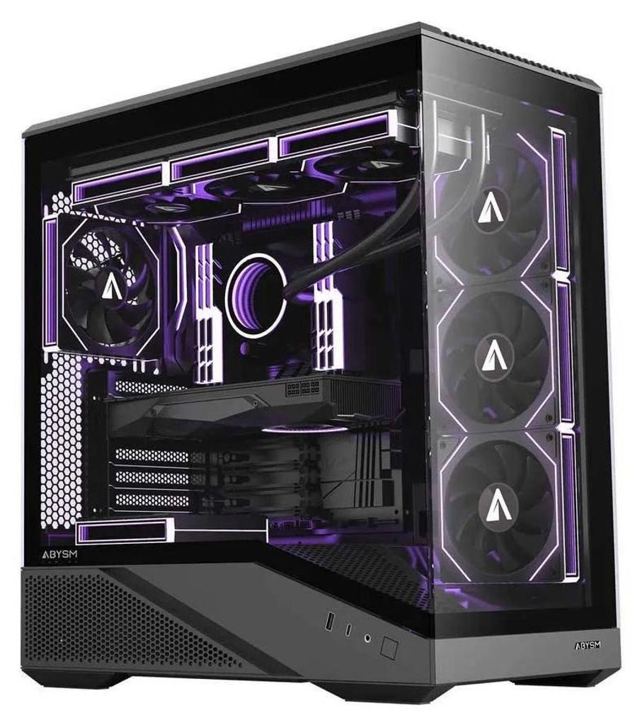 ABYSM Arian Frame A400, PC, Schwarz, ATX, ITX, micro ATX, Produktbild 
