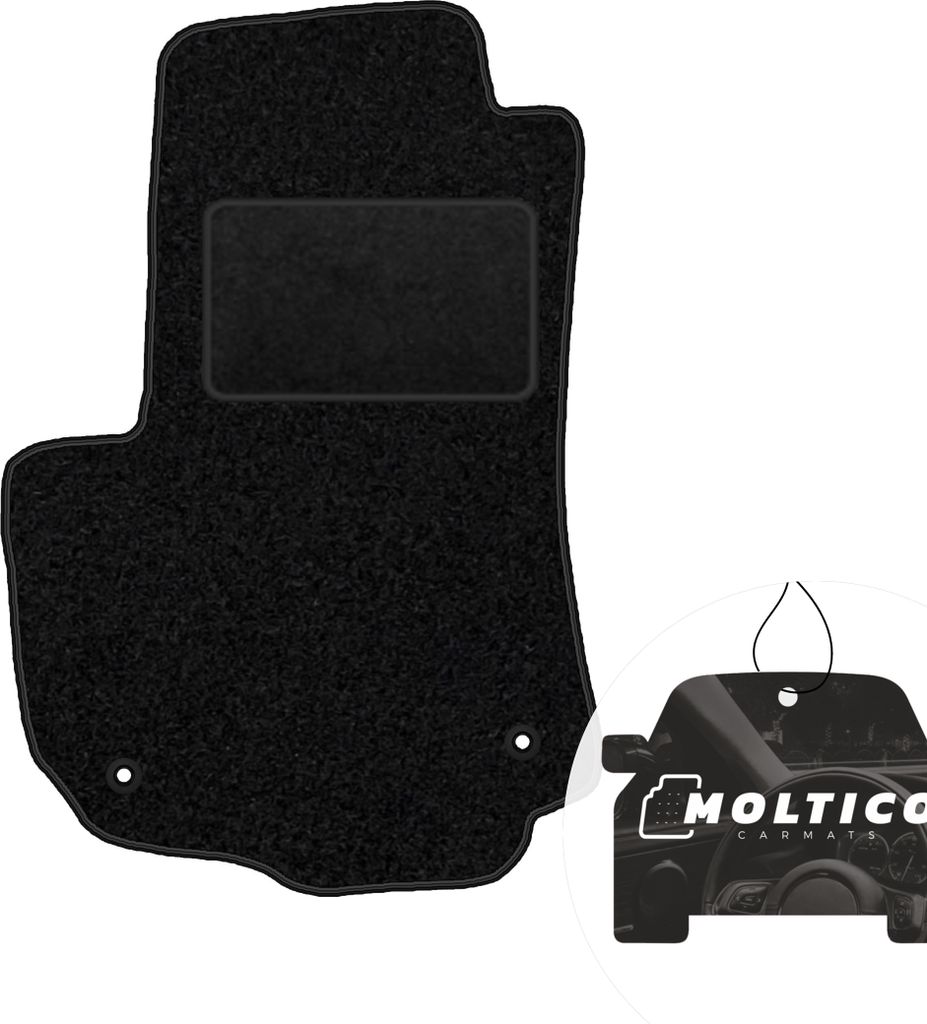 moto-MOLTICO Fahrer Fußmatte Auto Velours Fahrerseite Autoteppiche Schwarz Fahrermatte 1-teilig passend für Opel Zafira B 2005-2011