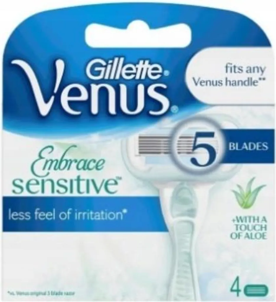 Lames Venus Extra Smooth Sensitive - 5 Lames de Précision et Soin Peau - 6