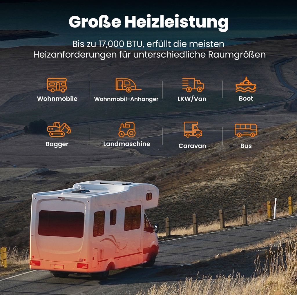 MaXpeedingrods 12V 5KW Diesel Heater Bluetooth LCD pro Obrázek produktu 11