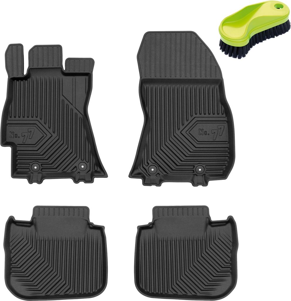 FROGUM No.77 Gummimatten Ganzjahresset von Auto Fußmatten Autofussmatten für Subaru Legacy V 2009-2014, für Subaru Outback IV 2009-2014