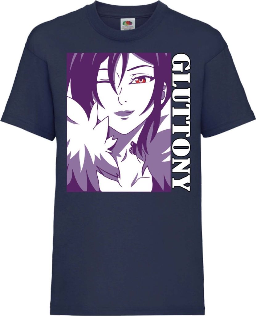 Kinder T-Shirt The Seven Anime Deadly Manga Sins Merlin Merlin, 12-13 Jahr - 152 / Dunkelblau