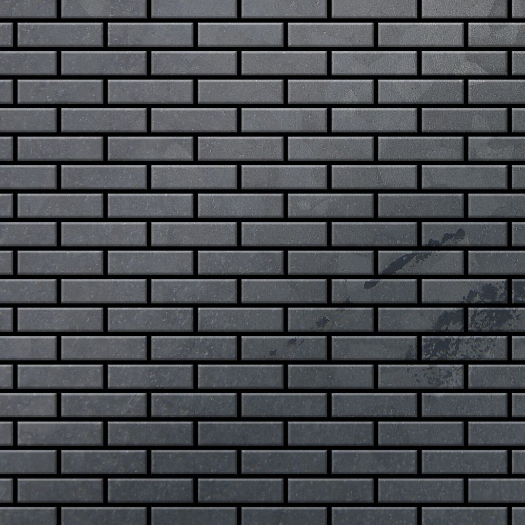 Mosaik Fliese massiv Metall Rohstahl gewalzt grau 1,6mm stark PK-RS