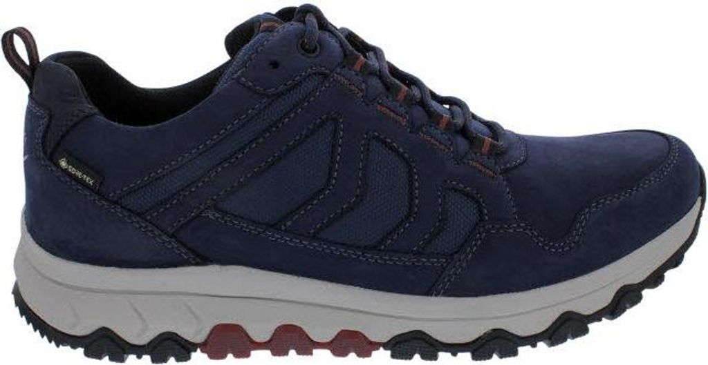 Rollingsoft Herren Sneaker GORE TEX 8005.50.33, Nubuk/ Mesh, blau, Wechselfußbett 42 1/2