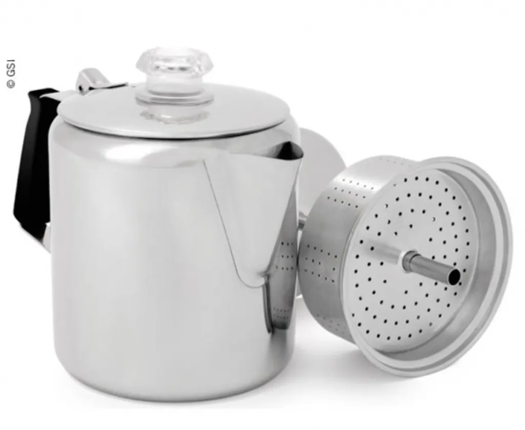 Percolateur 6 Tasses en Acier Inoxydable Robuste 900ml GSI Outdoors 65206
