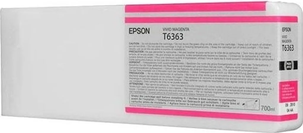 Cartouche Epson T636 Magenta Vif 700 ml - Encre UltraChrome HDR Originale