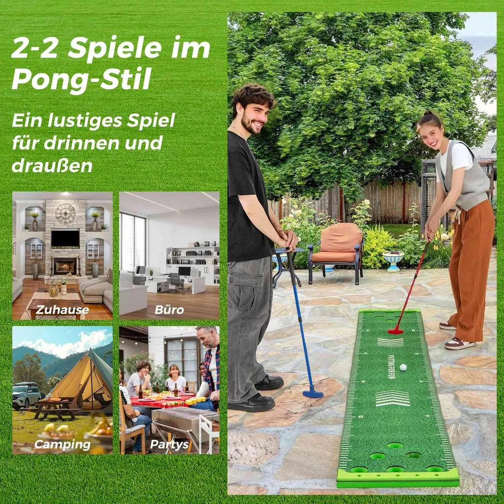 Tapis de putting de golf : progressez vite avec cet ensemble ajustable - 3