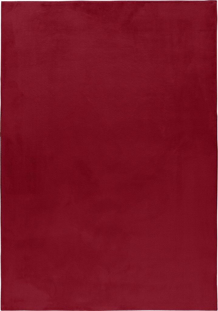 Pouffy teppich fluffy hochflor rechteckig 160x230cm rot