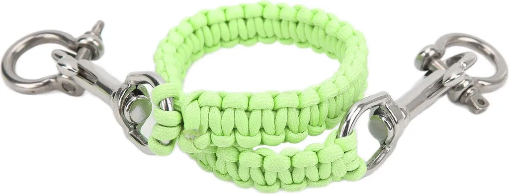 Cordon photo de plongée anti-perte inoxydable et luminescent vert fluo