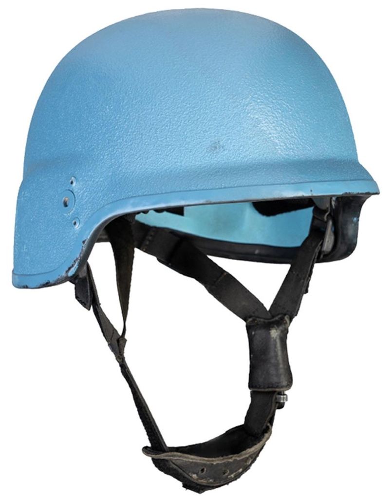 Gefechtshelm Polyamid UN-blau