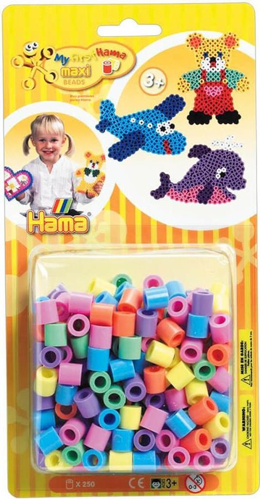 HAMA maxi Perlen, Pastell-Mix