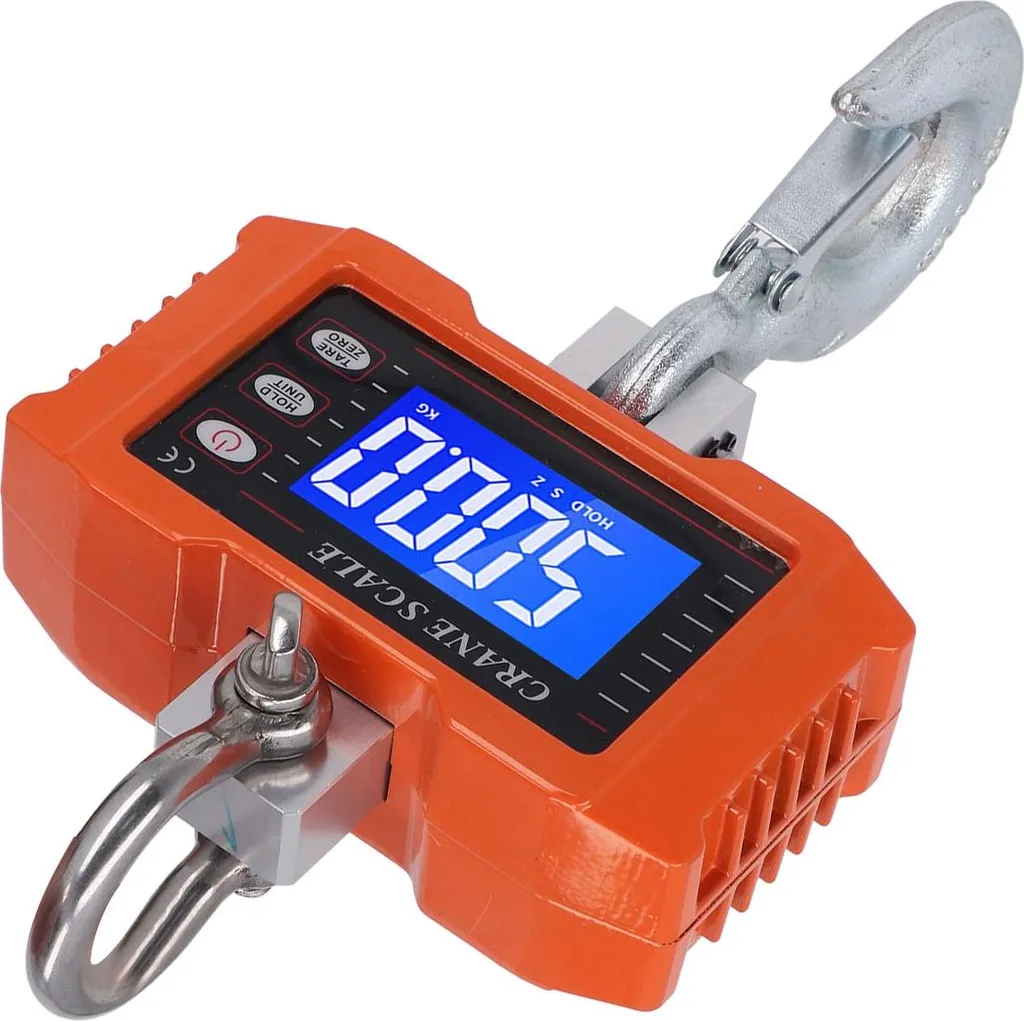 Peson électronique industriel 1T avec écran digital et crochet fixe