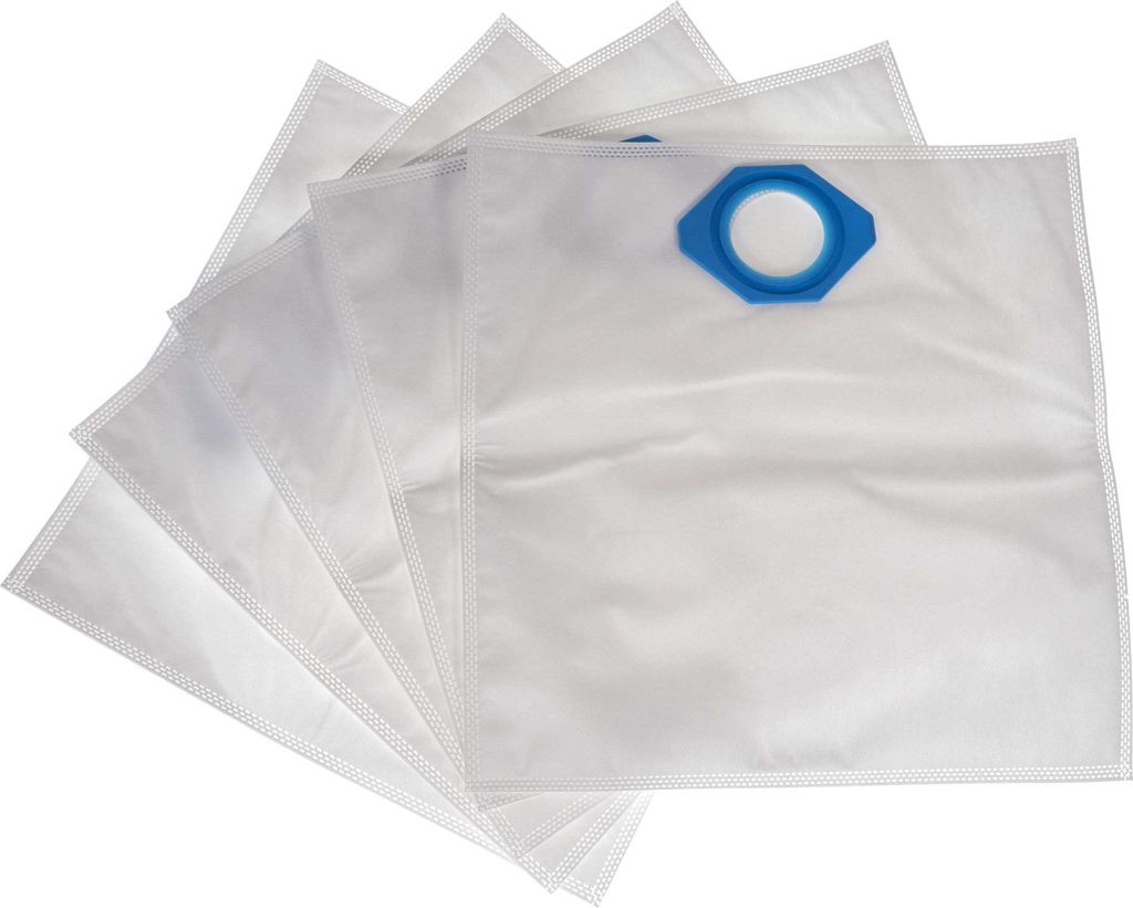 vhbw 5x Staubbeutel Ersatz für Nilfisk 107418525, 5715492194087 für Staubsauger - 39cm x 20cm Weiß