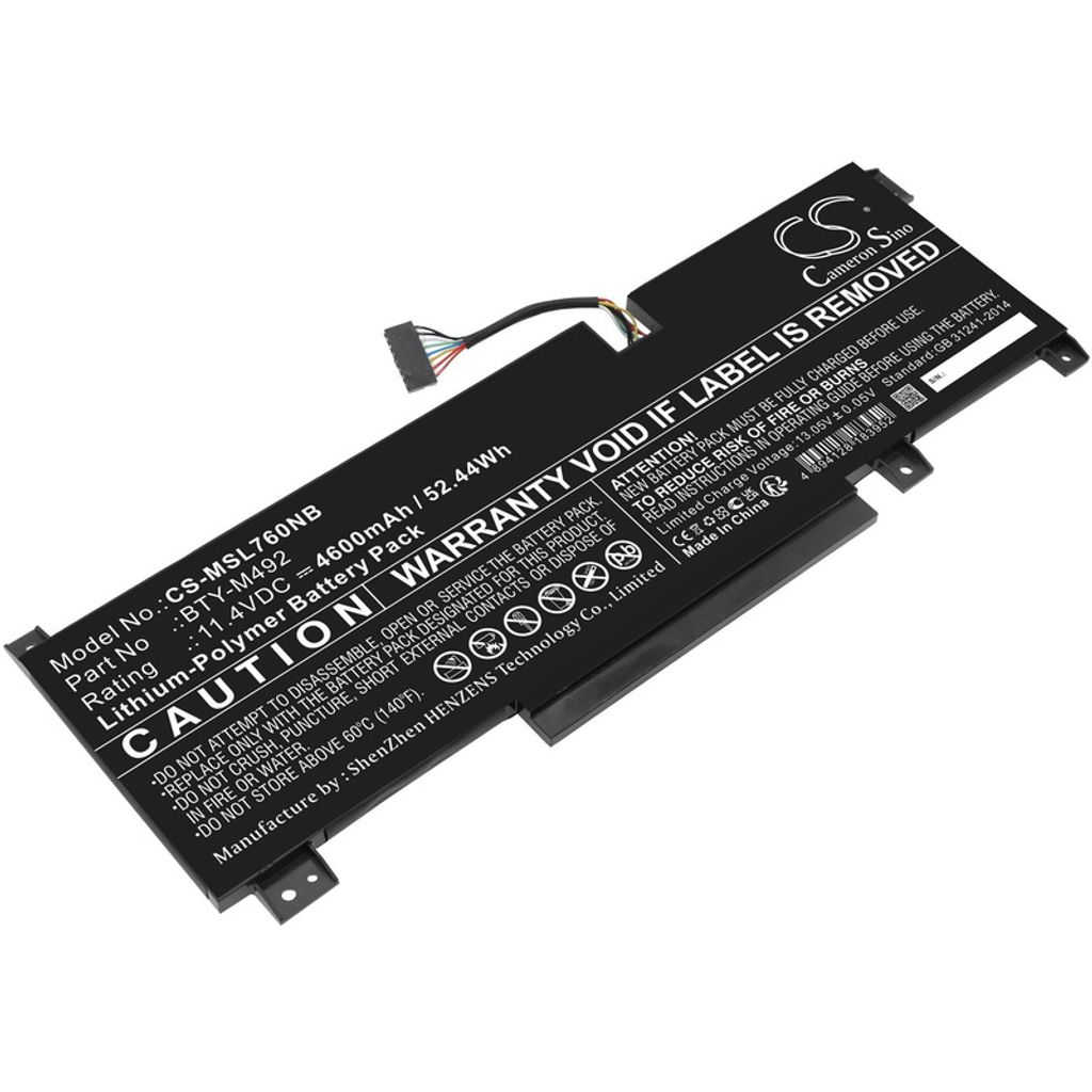Akku für MSI Pulse GL76, Katana GF66, Bravo 15, Crosshair 17 und andere, 4600 mAh, Li-Pol