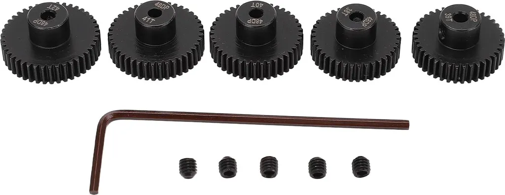 riduttore a 5 pezzi per motori a pignone F 48DP 0,53 m 38T 39T 40T 41T 42T Accessori per albero da 3,175 mm