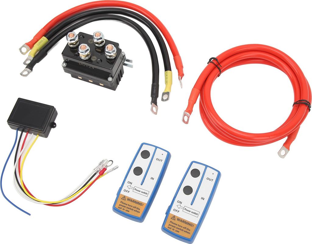 Kabelloses Seilwinden-Fernbedienungsset, DC 12 V, 500 A, wasserdicht für 8000 lb bis 15000 lb ATV UTV Truck