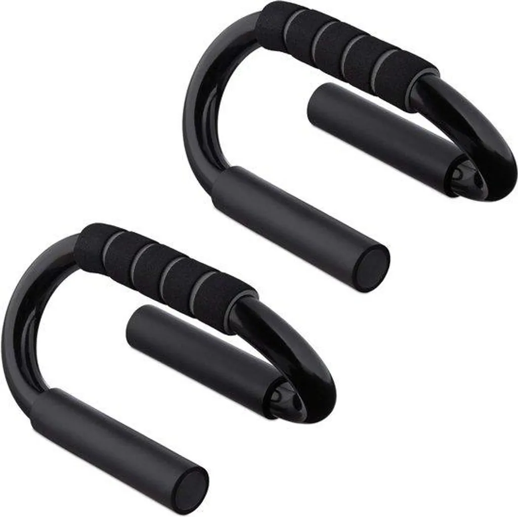 Barres de pompes ergonomiques en métal noir poignées antidérapantes