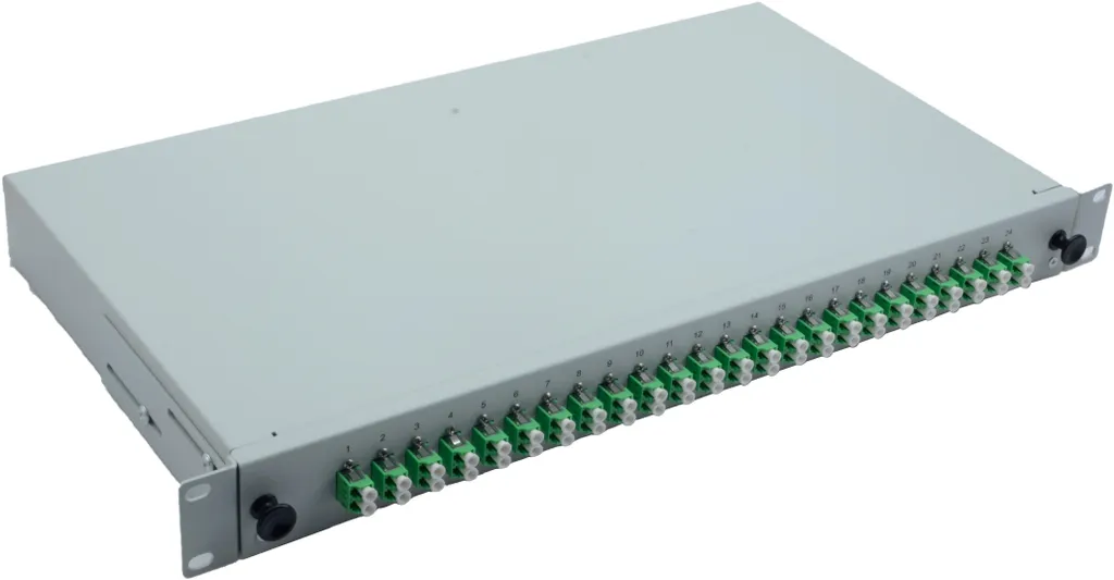 Panneau de brassage fibre 24 ports LC/APC Duplex pour baie de serveurs