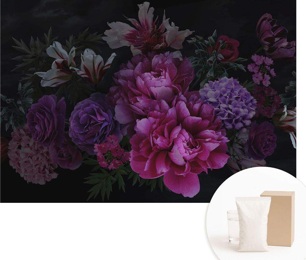Fototapete - Wandbilder für Wohnzimmer - 152x104 cm - Dekorative Wandfolie - Modernes Design für Wanddekoration - Tapeten für Innenräume - Flor...