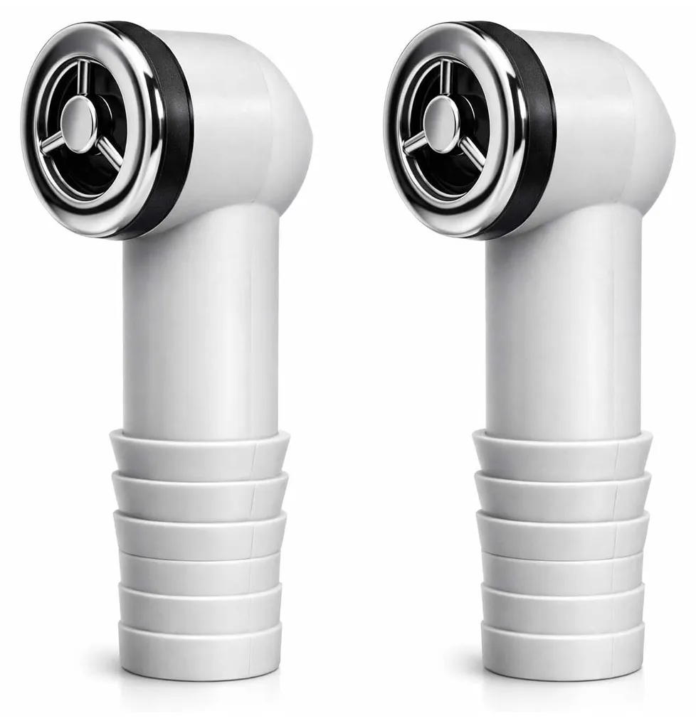 Enjoliveur de trop-plein rond pour évier et lavabo, pack de 2 pièces