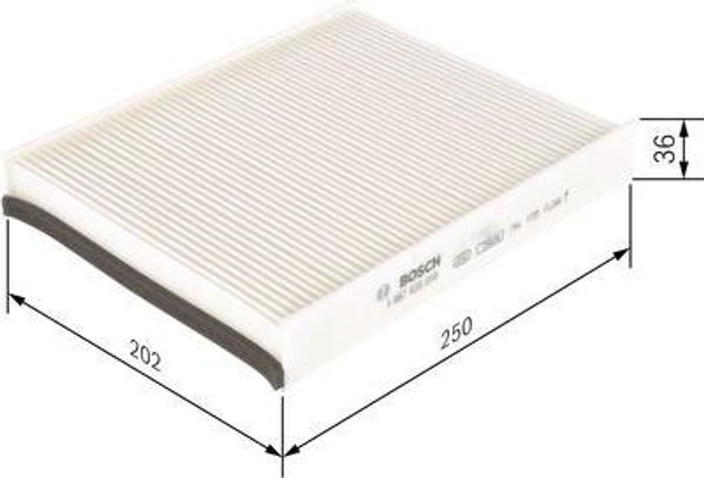BOSCH 1 987 435 018 Innenraumluftfilter OE AV6N18D543A kompatibel mit C-Max, V40, Transit, Tourneo, Kuga, GT, Focus