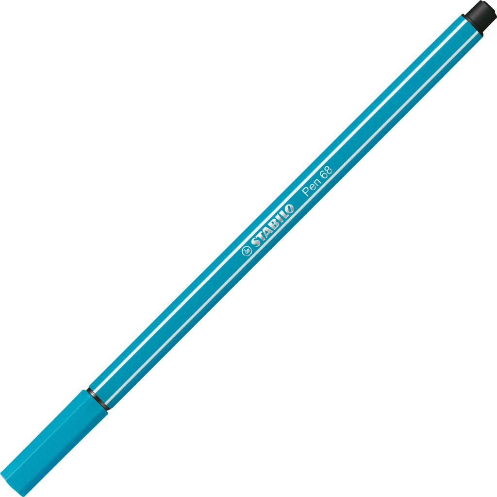 Premium-Filzstift - STABILO Pen 68 - Einzelstift - hellblau