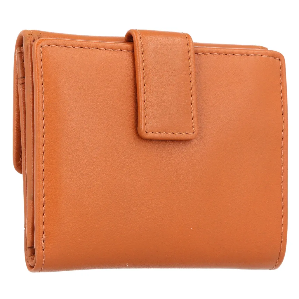 Porte-monnaie Peru Esquire Cuir Cognac avec Compartiments Multiples - 9