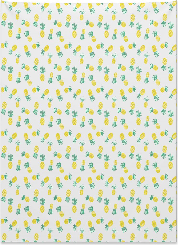 Abakuhaus Hawaii Wandteppich, Exotisches Früchte-Muster aus Weiches Mikrofaser Stoff Kein Verblassen Klare Farben Waschbar, 110 x 150 cm, Meeresgr...