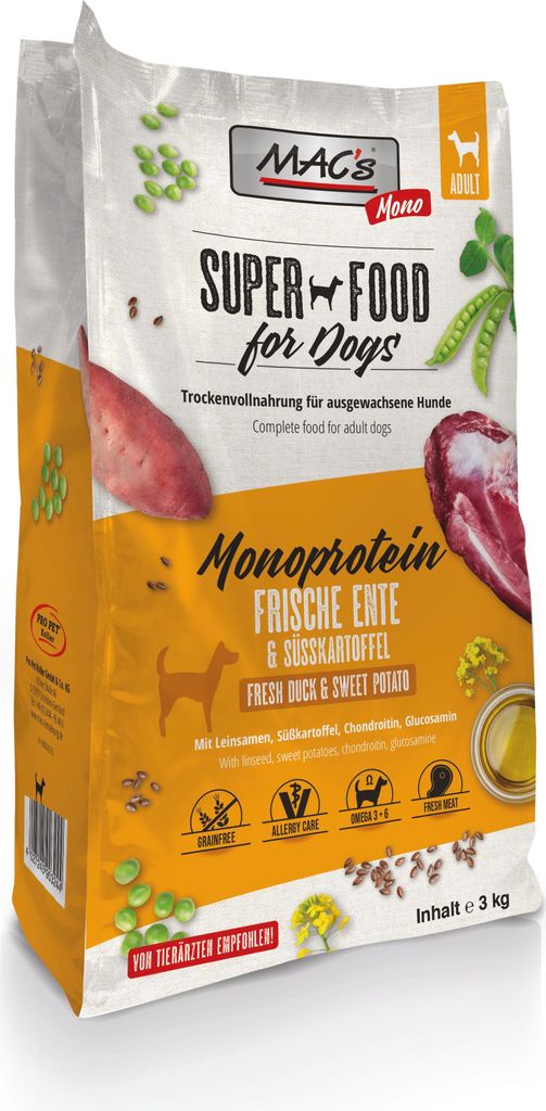 MAC's DOG Trockenfutter Mono Ente 3kg