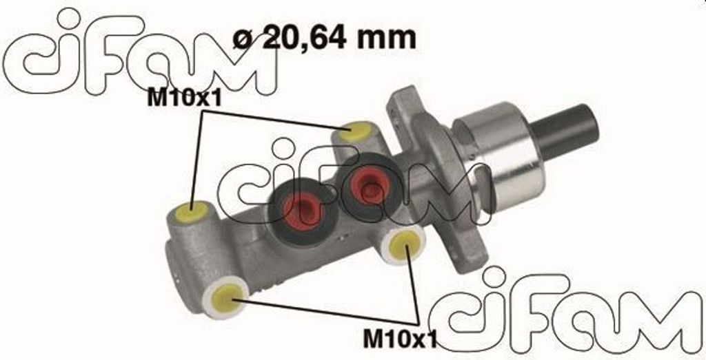 CIFAM 202-245 Bremszylinder Hauptbremszylinder passend für PEUGEOT 106 II Schrägheck (1A, 1C) 306 Schrägheck (7A, 7C, N3, N5) 306 Cabriolet 306