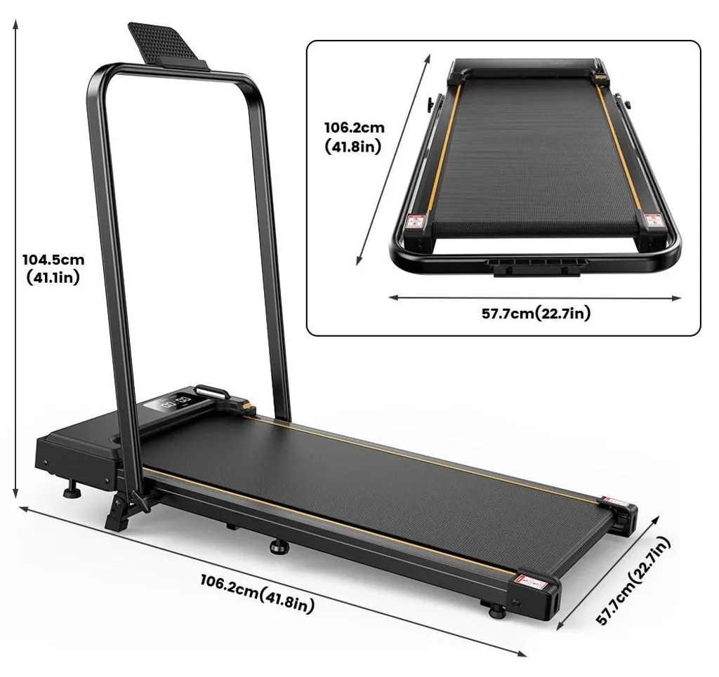 Tapis de course pliable ultra compact gain de place 100 kg maxi FT41 - 6