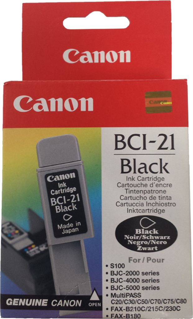 Canon BCI-21 schwarz Tintenpatrone Produktbild 