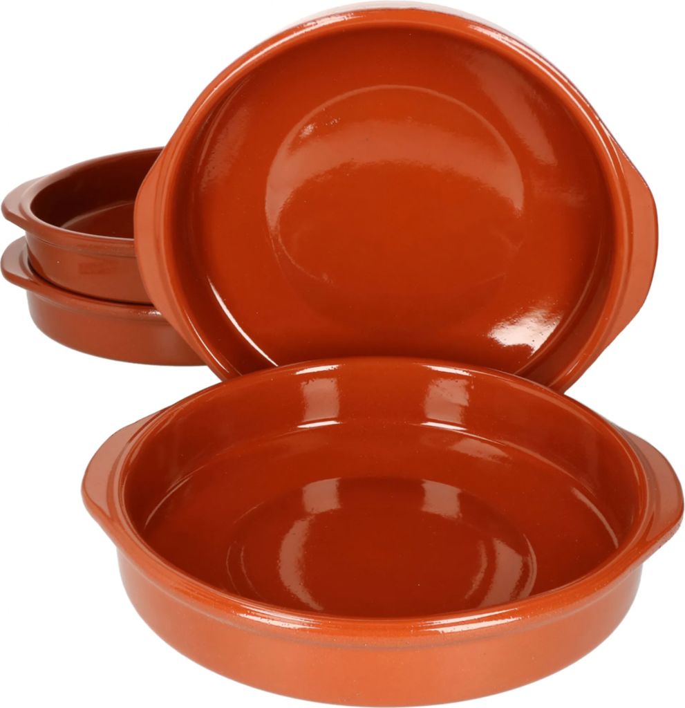 4er Set Tapas Tonschalen Cazuelas mit Henkel 12 cm Produktbild 