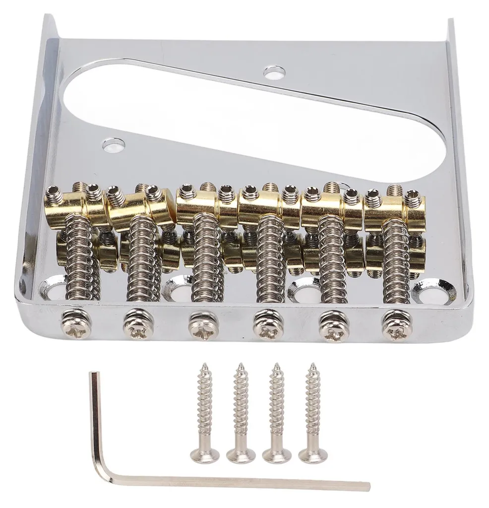 Chevalet de guitare électrique 6 cordes en laiton de style classique