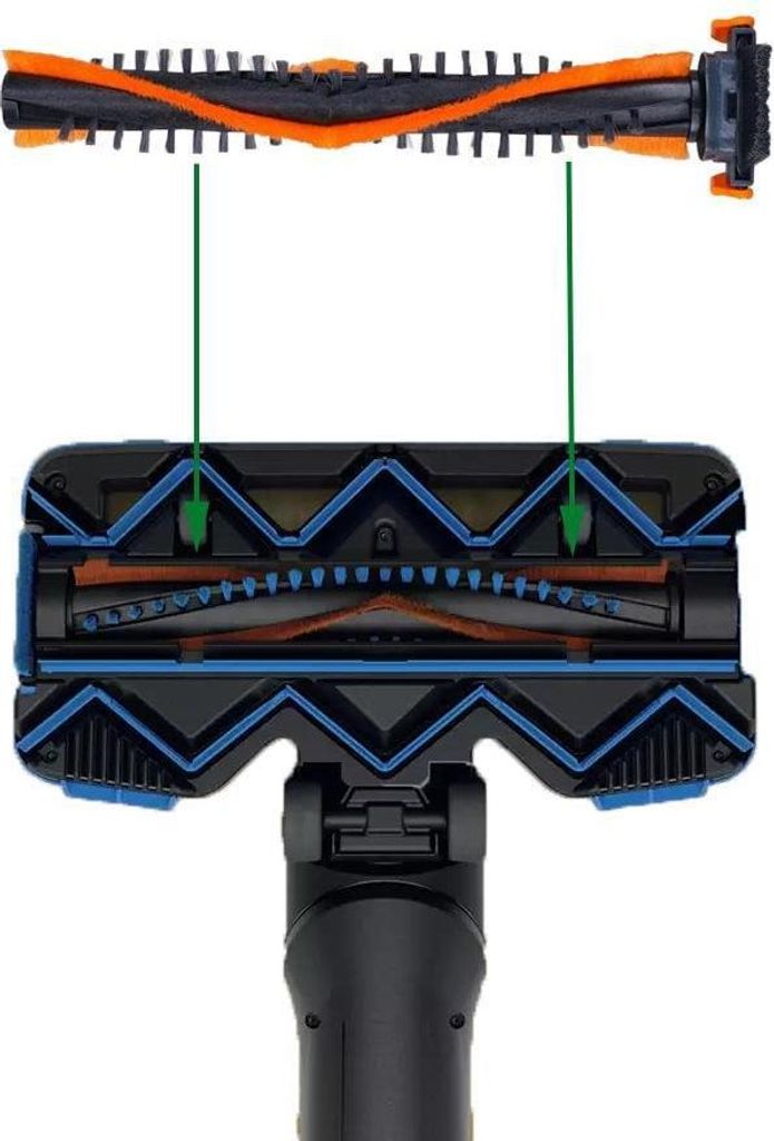 INF Ersatz-Walzenbürste mit Box für Philips SpeedPro Max Staubsauger