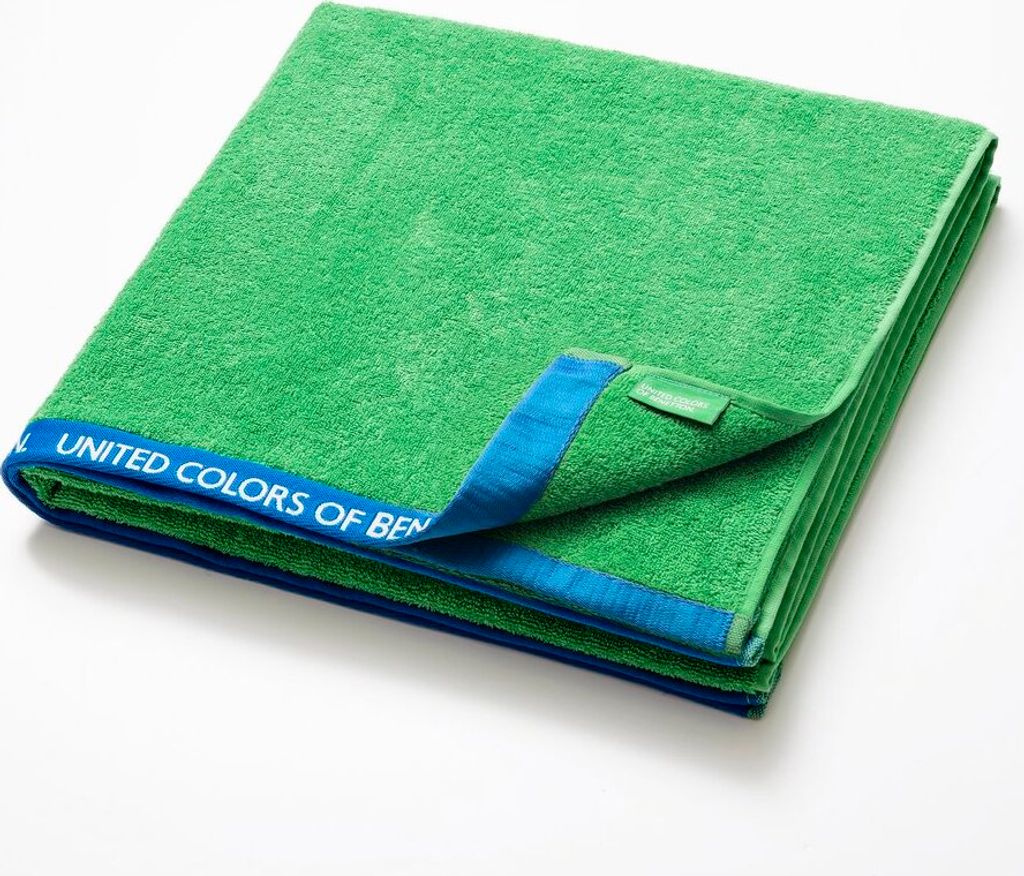 Telo mare 90 x 160 cm, 420 g/m², 100 % cotone spugna, verde Immagine del prodotto 
