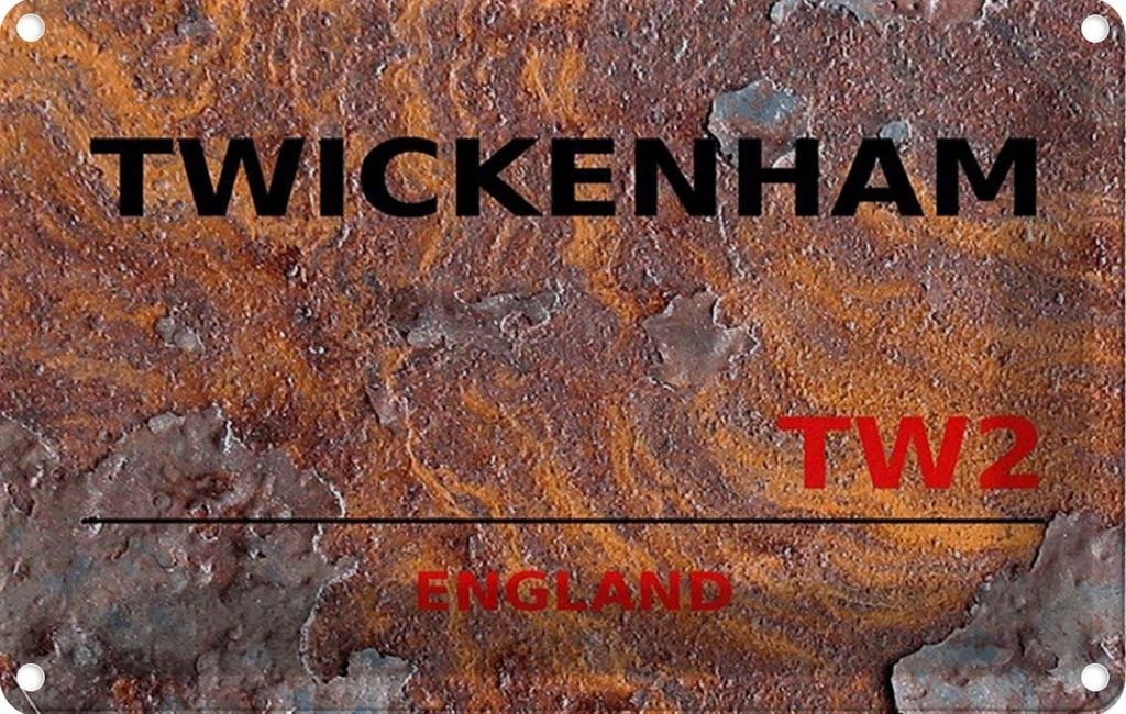vianmo Blechschild 12x18 cm Twickenham TW2 Abenteuer Reisen Straße Stadt Urlaub