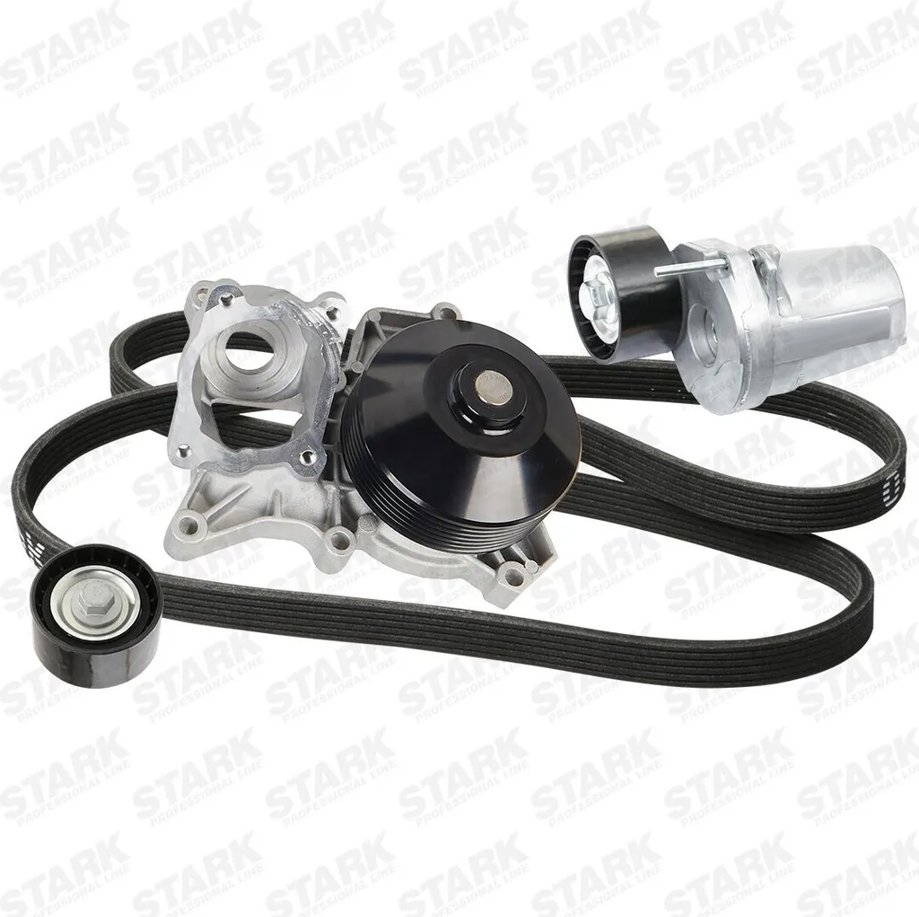 Pompe à eau avec kit de courroie d'accessoire pour BMW E87 E90 E60 X1