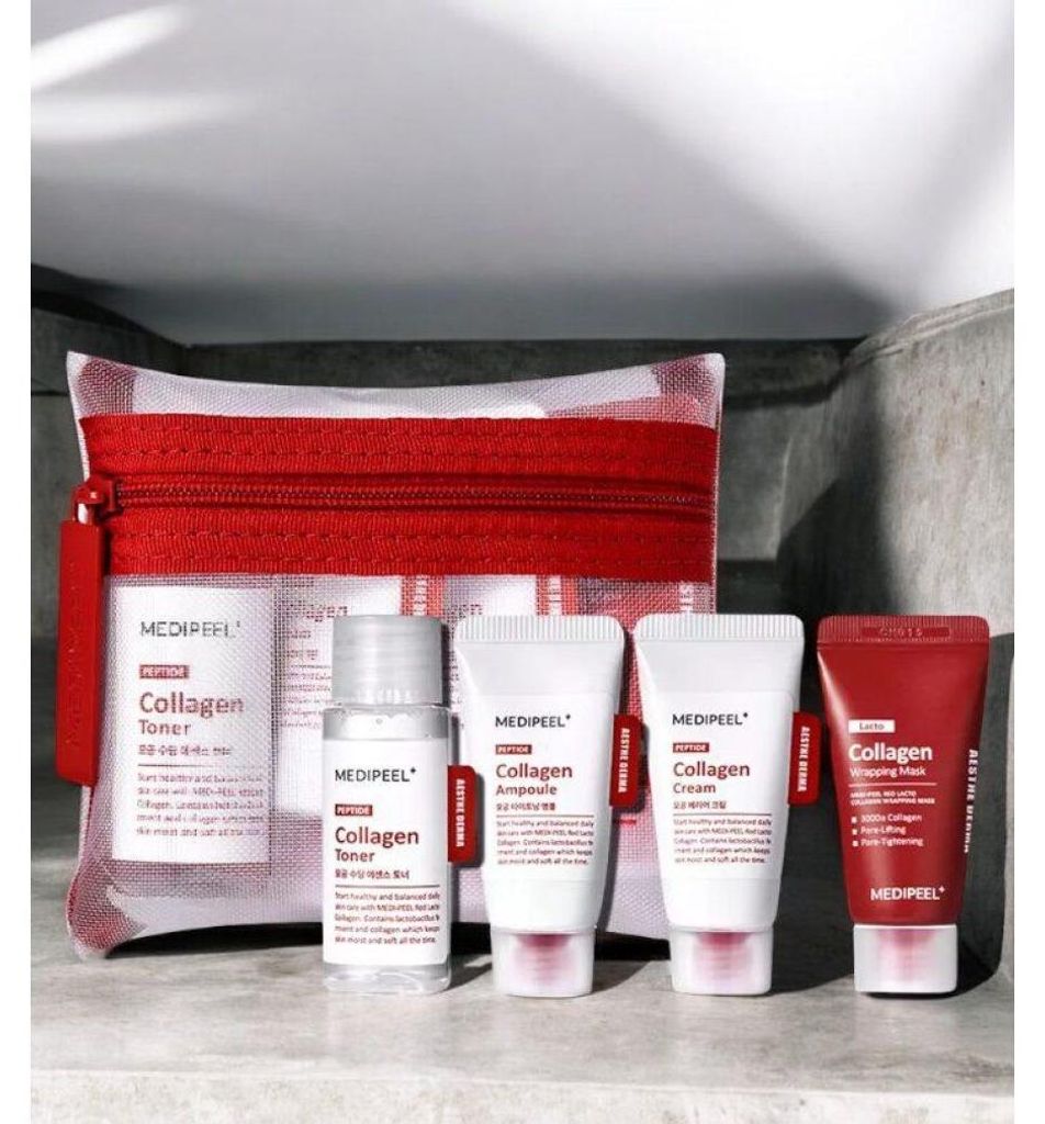 Medi-Peel Testkit zur Hautpflege mit rotem Lactokollagen