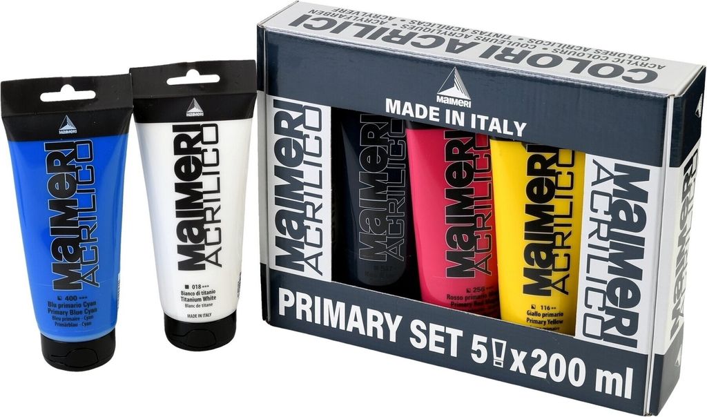 Maimeri Acrilico Sada akrylových farieb 5 x 200 ml Obrázok produktu 
