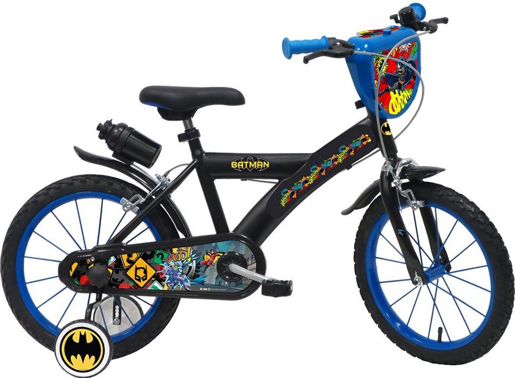 Disney Batman 16 ́ ́ Fahrrad Schwarz Junge Schwarz One Size