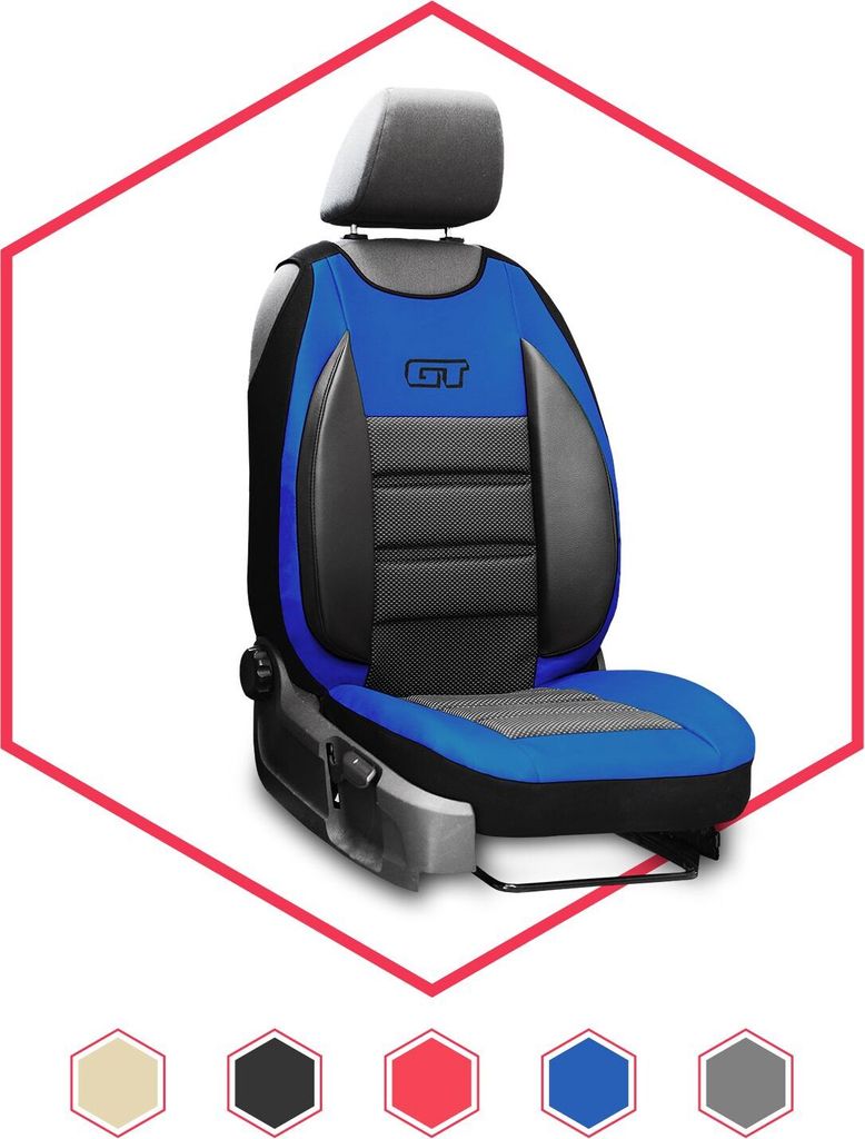 Sitzbezüge Auto Universal Schonbezug Autositzbezüge Sitzauflage für VW T6 Blau