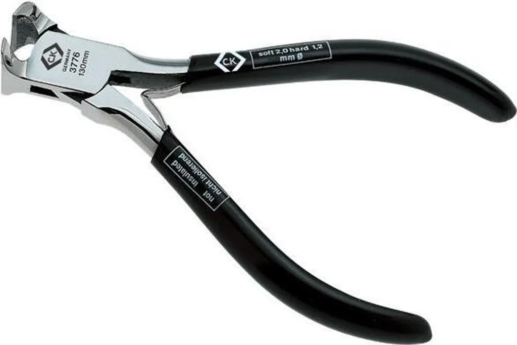 C.K Tools T3776EF 5 Pince coupante de précision rasante pleine 130mm