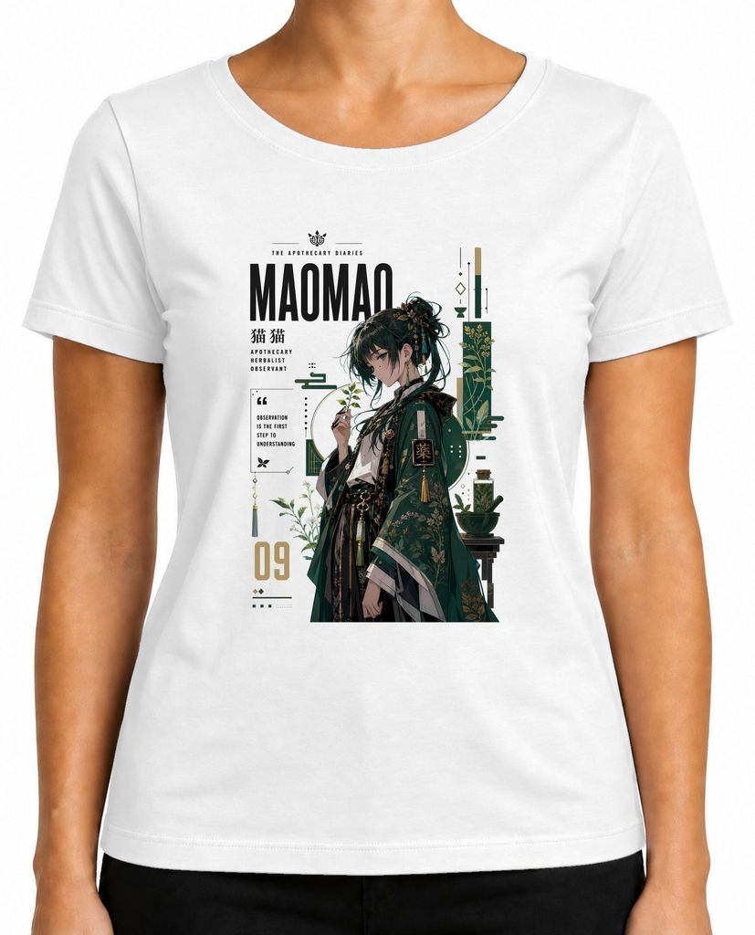 Camiseta para mujer, diseño "Maomao Apothecary Herbalist Imagen del producto 